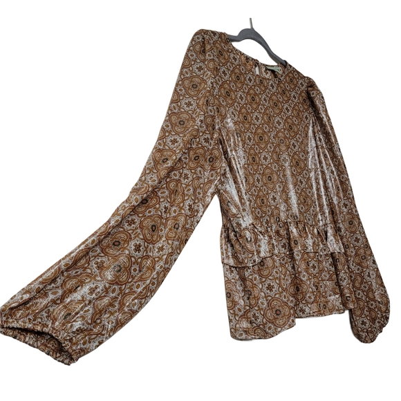 Ryegrass Long-Sleeve Peasant Style Blouse Size XL - Picture 2 of 6